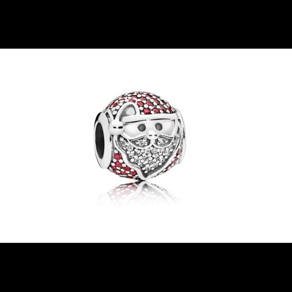 Pandora Sparkling Jolly Santa Charm, 796385czr